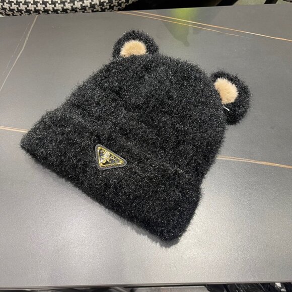 Fashion Black Pom-Pom Knit Cap main image 8